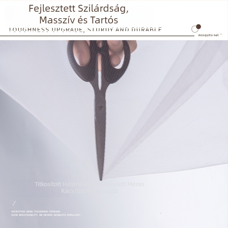 Diákkollégiumi szúnyogháló, összecsukható kivitel, dupla ajtó, telepítés nélküli, poliészter anyag