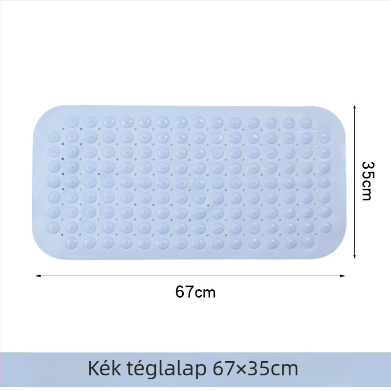 Fürdőszobai csúszásmentes szőnyeg, PVC anyag, négyzet alakú, fürdőszoba, modern minimalista stílus, mosható