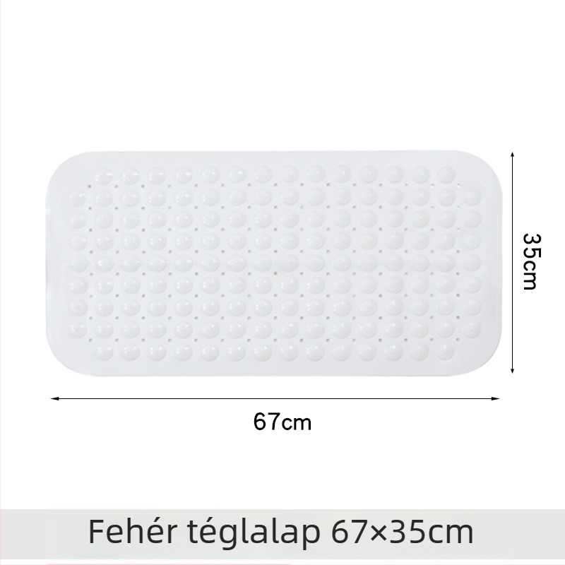 Fürdőszobai csúszásmentes szőnyeg, PVC anyag, négyzet alakú, fürdőszoba, modern minimalista stílus, mosható