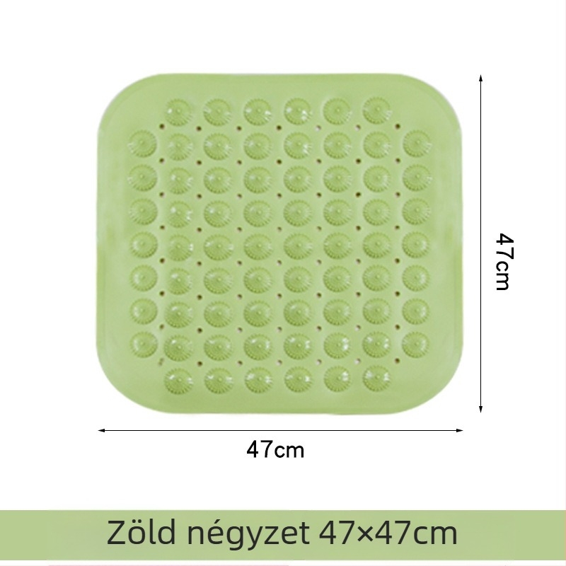 Fürdőszobai csúszásmentes szőnyeg, PVC anyag, négyzet alakú, fürdőszoba, modern minimalista stílus, mosható