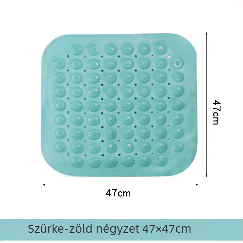 Fürdőszobai csúszásmentes szőnyeg, PVC anyag, négyzet alakú, fürdőszoba, modern minimalista stílus, mosható