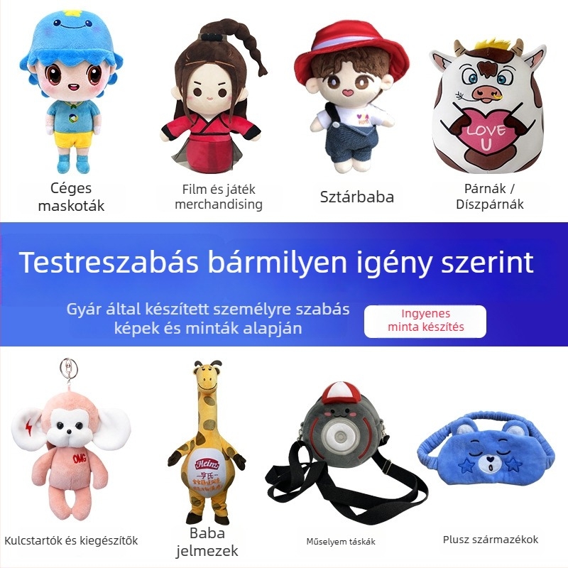 Plüss tehén maszkot baba: egyedi logó hímzés, mintadarab testreszabása, PP gyapot töltet, rövid plüss