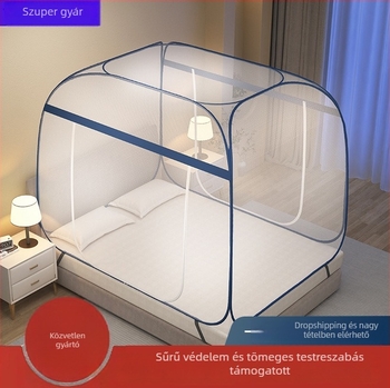 Yurt-stílusú háló ágyhoz, szerelés nélkül, poliészter anyag, acél váz, modern dizájn