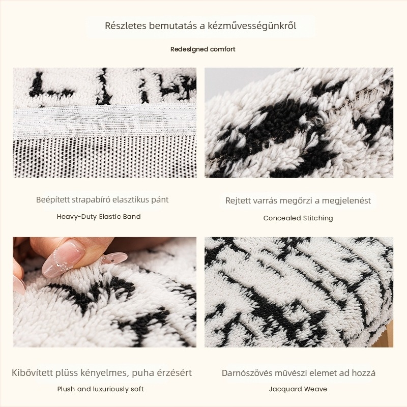 Étkezői székfedő | poliészter anyag | geometriai mintázat | téglalap alakú | csúszásmentes, kopásálló, porálló | modern minimalist stílus