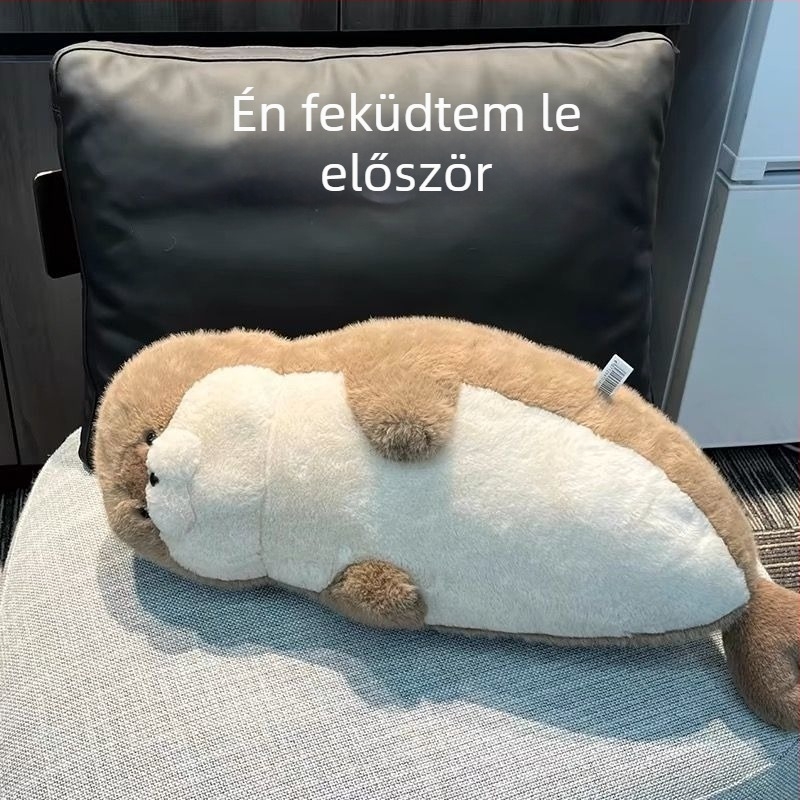 Állatos plüssjáték, hosszú szőrrel, töltet rostos pamut, multifunkcionális