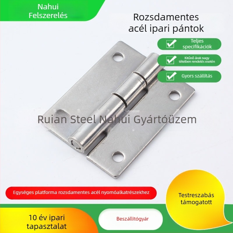 Rozsdamentes acél pánt ipari kapcsolószekrényhez (Modell: CL253-20; Anyag: rozsdamentes acél; Felületkezelés: vibrációs polírozás; Márka: Nahui Hardware)