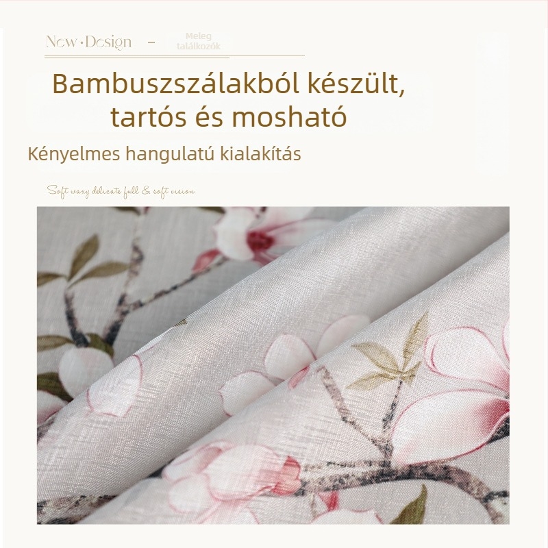 Ajtófüggöny csipkével, szúnyog ellen, magánélet védelme – poliészter, virágmintás, modern minimál stílus, 2025 tavasza