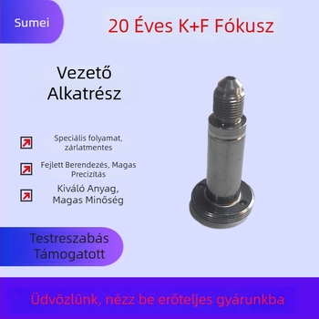 Rozsdamentes acél gázelzáró szelepmag, egyenes áramlású típus, pilóta fej; elektromágneses működtetés; mozgó és statikus vasmag; levegőhöz