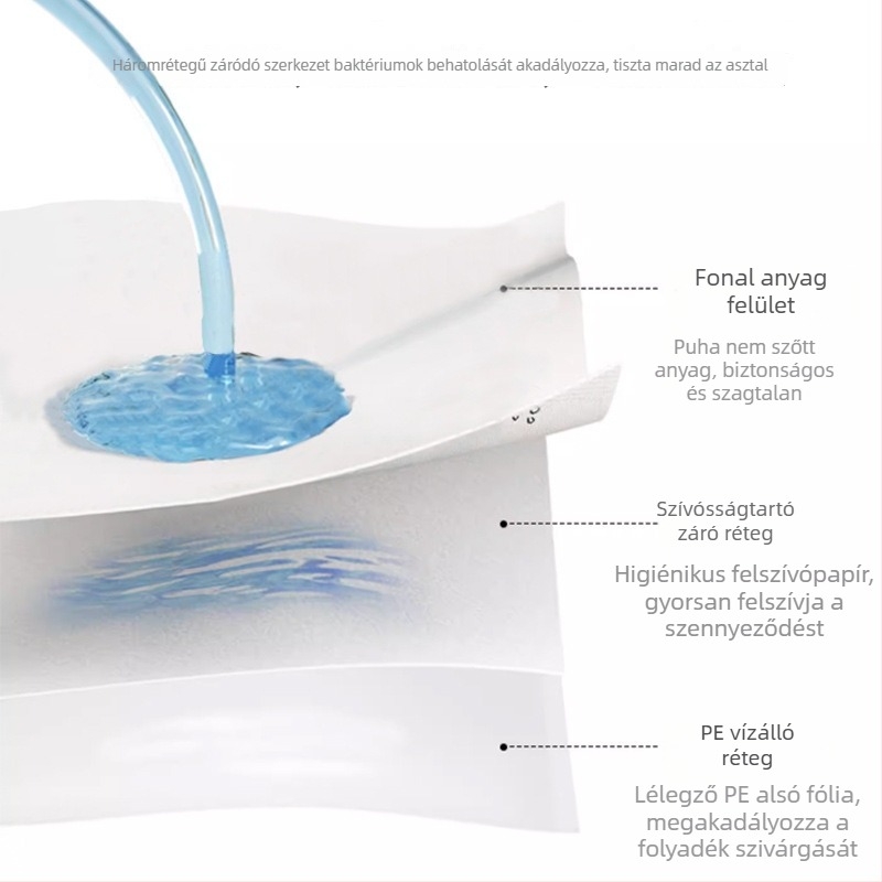 Egyszer használatos papír asztalterítő babáknak és gyerekeknek; olajálló és szennyeződésálló; testreszabható