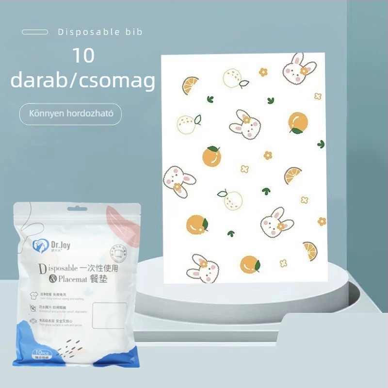 Egyszer használatos papír asztalterítő babáknak és gyerekeknek; olajálló és szennyeződésálló; testreszabható
