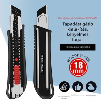 Art Knife FD-09A, 18 mm penge, pengecseréje tolórúddal, kihúzható penge, 1 tárolható penge, Art Knife sorozat