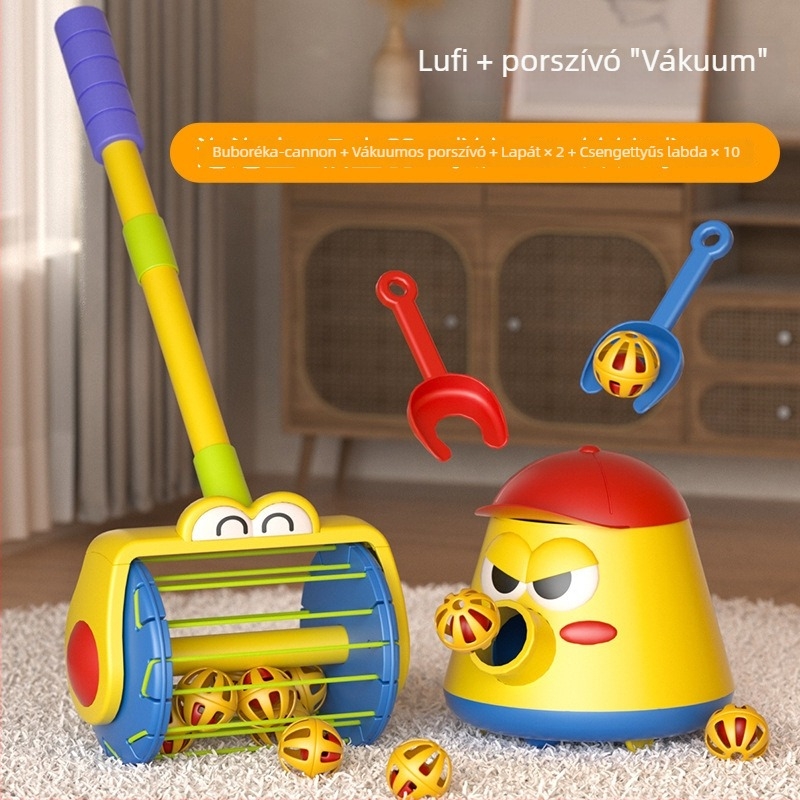 Elektromos buboréklövő toló játék gyerekeknek — Műanyag kivitel, 4–6 éveseknek, fejleszti a kéz-szem koordinációt és a látást