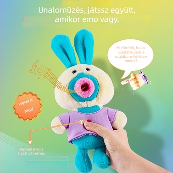O-szájú plüssbaba, ultra-soft plüss, korcsoport: 0–3 év, töltőanyag: plüss, márka: Kidcho/quchao
