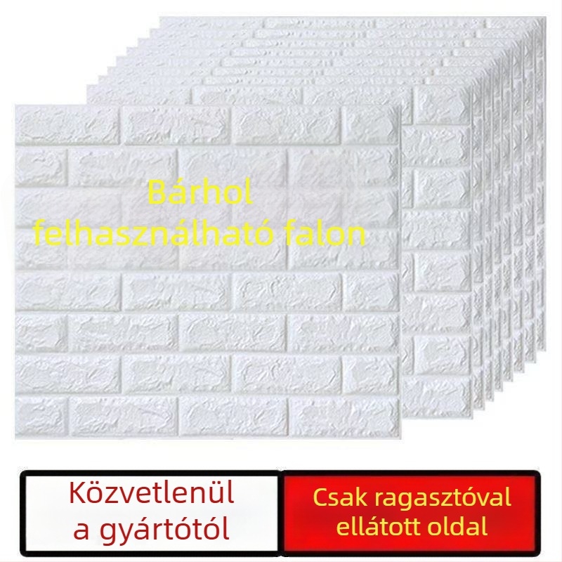 XPE habból készült falmatrica, vízálló, 3D dizájn, modern minimalista stílus, 2 lap