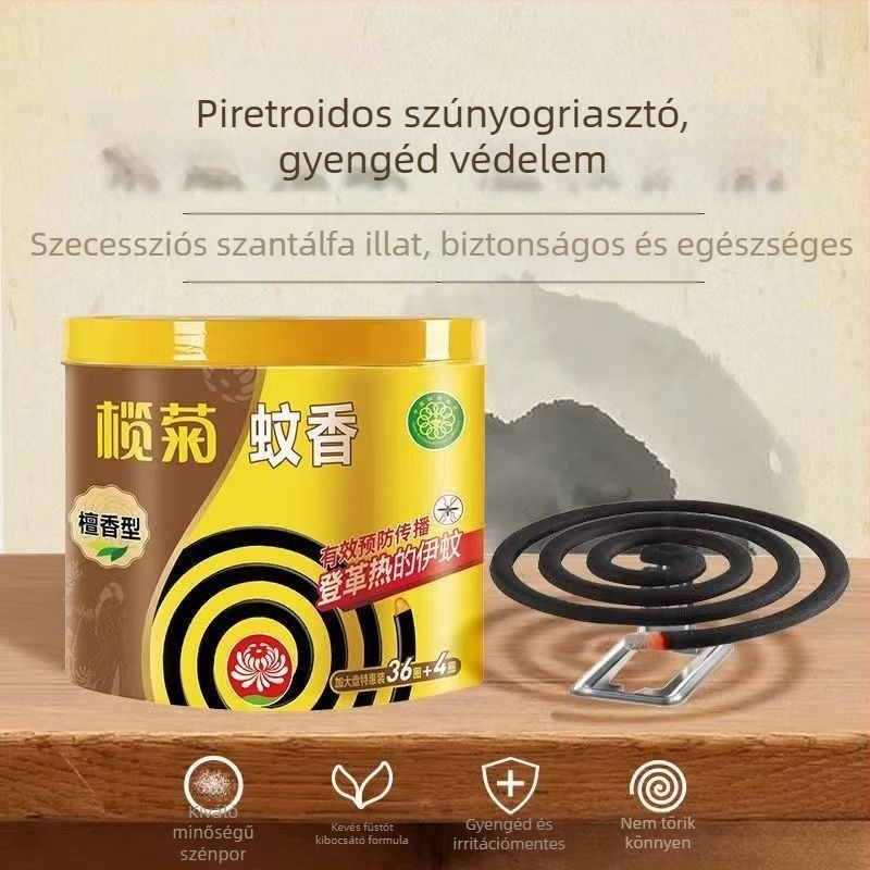 Szúnyogriasztó spirál – Citronella Artemisia, tiszta illat, hosszú hatás, szilárd forma, 18-doboztos csomag, Modell 238556655, WP20210064, Enyhén mérgező