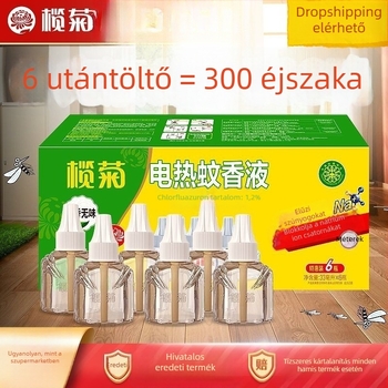 Olive Chrysanthemum szagtalan elektromos szúnyogriasztó folyadék utántöltő – 6 üveg, készlet