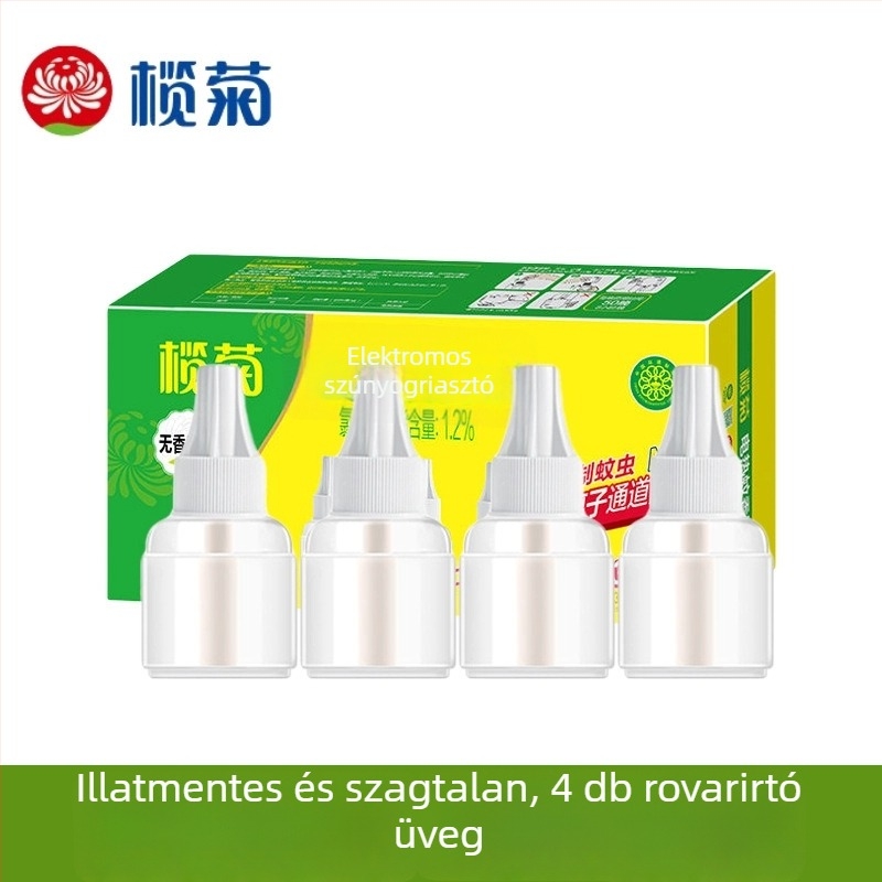 Olive Chrysanthemum szagtalan elektromos szúnyogriasztó folyadék utántöltő – 6 üveg, készlet