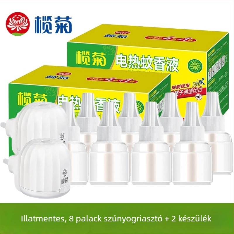 Olive Chrysanthemum szagtalan elektromos szúnyogriasztó folyadék utántöltő – 6 üveg, készlet