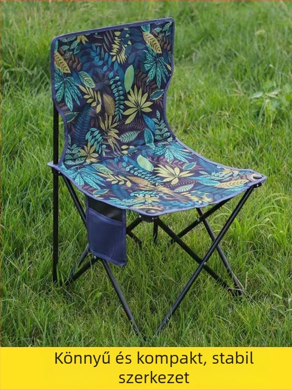 Kültéri hordozható összecsukható szék, fém váz, testreszabható