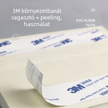 Öntapadós műanyag lábazat védő – vastagított, modern minimalist design, anyag NBR