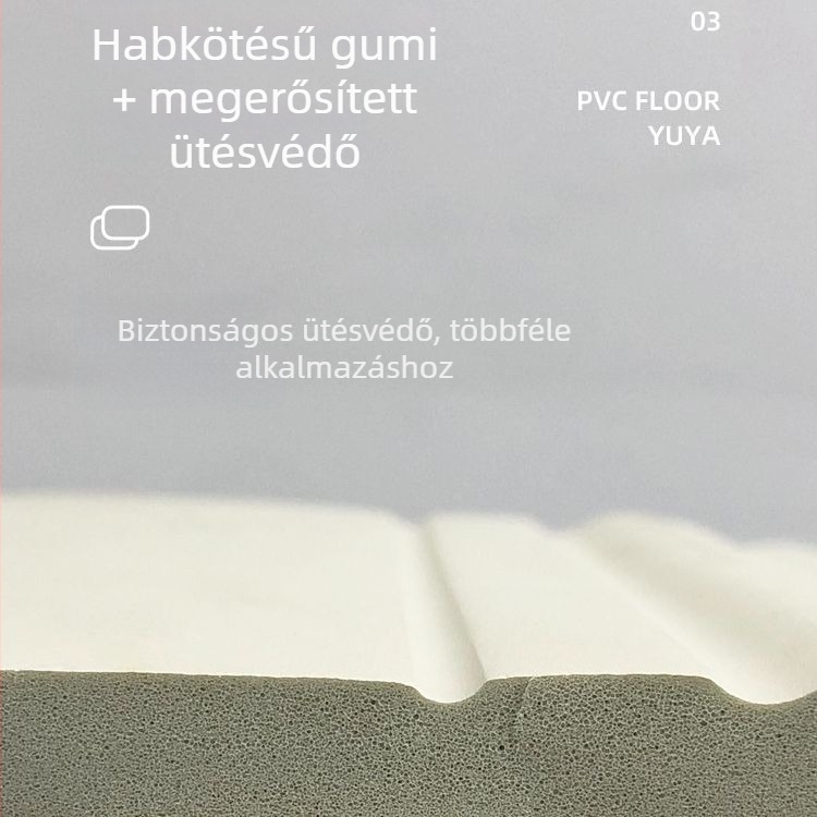 Öntapadós műanyag lábazat védő – vastagított, modern minimalist design, anyag NBR
