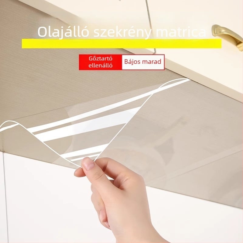 PVC öntapadós falimatrica, vízálló és olajálló, 1 db, konyha, nappali, hálószoba vagy fürdőszoba számára, modern minimalista stílus
