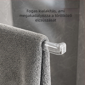 Plasztikból készült forgó szívófejes falra szerelhető törölközőtartó, többoszlopos kialakítással