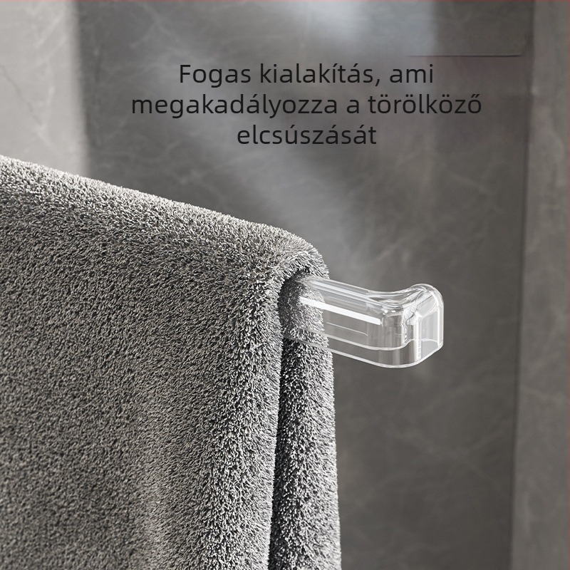 Plasztikból készült forgó szívófejes falra szerelhető törölközőtartó, többoszlopos kialakítással