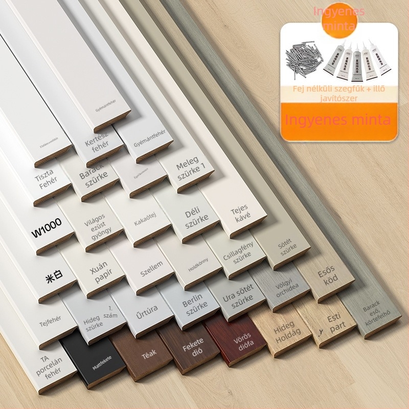 Tömörfa lábazati profil Longan, francia stílusú festett kivitel, modell YDMY-H-FLY