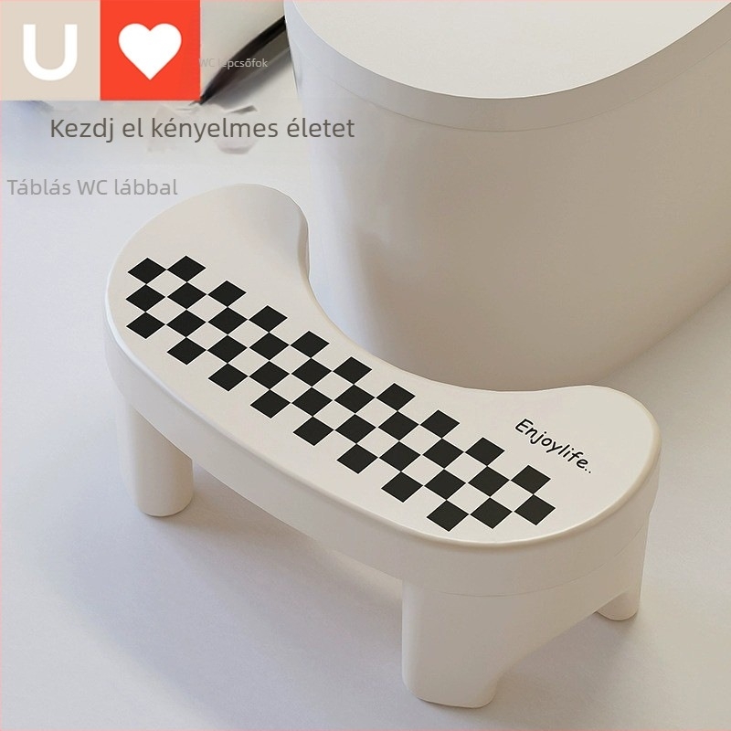 Műanyag vécé-lábtartó ülőke, Friendly márka, nem összecsukható, háztartási használatra, Taizhouban gyártva