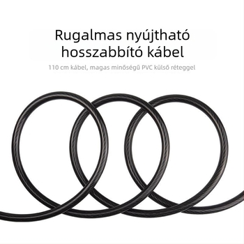 Hegymászó kerékpárhoz jelszavas zár acélsodronnyal — lopás elleni védelem, univerzális kompatibilitás, modell 1