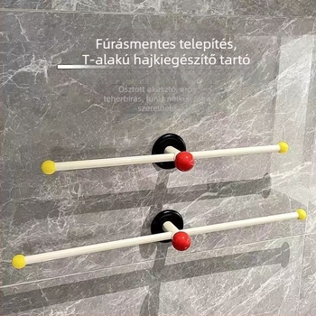 Fali tartó haj tartozékokhoz - fém és PP, Yijuju márka, modell xxx4564879, nemzetközi export-exkluzív ellátási forrás