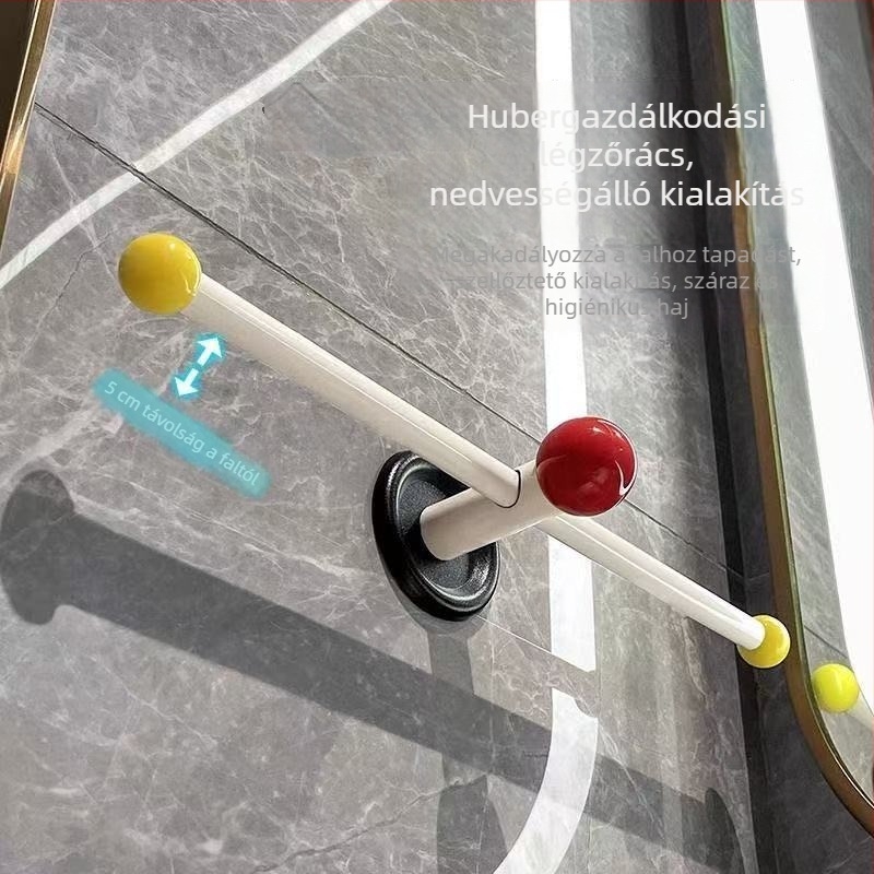 Fali tartó haj tartozékokhoz - fém és PP, Yijuju márka, modell xxx4564879, nemzetközi export-exkluzív ellátási forrás