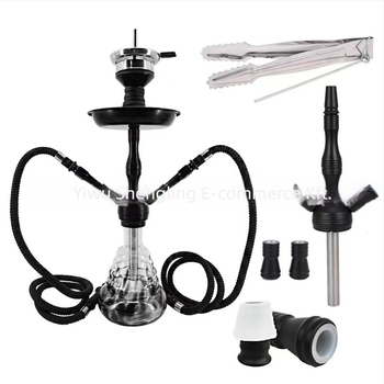Alumínium ötvözetű hookah szilikoncső klipe és fogantyú – teljes készlet KTV/bár használatra (6 db, logónyomtatás elérhető)