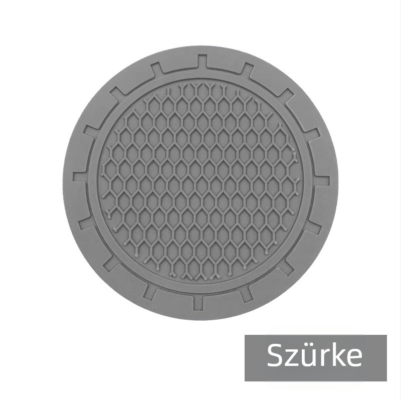 Autó pohár alátét PVC-ből méhsejt szerkezettel, Haoli logó nyomtatva, csúszásmentes