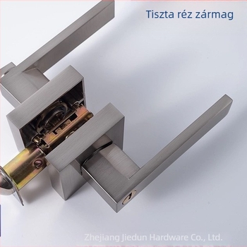 Ajtózár cinkötvözetből, golyózár típus, Ball lock tongue modell, fából készült ajtókhoz, egyszerű és masszív kivitel