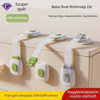 Fiók- és szekrénybiztonsági zár – gyerekbiztonságos zár fiókokhoz, szekrényajtókhoz, hűtőajtóhoz, WC-zár