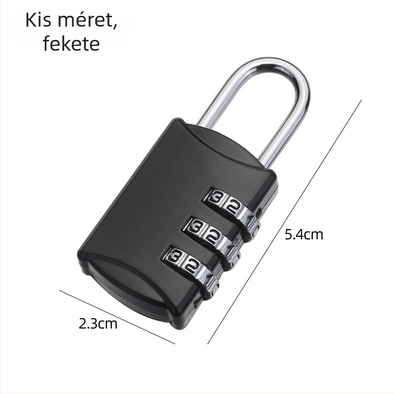 Kombinációs zár cink ötvözetből, számzár – általános felhasználás otthonra, kollégiumba, poggyászhoz és szekrényekhez (modern minimalist stílus)