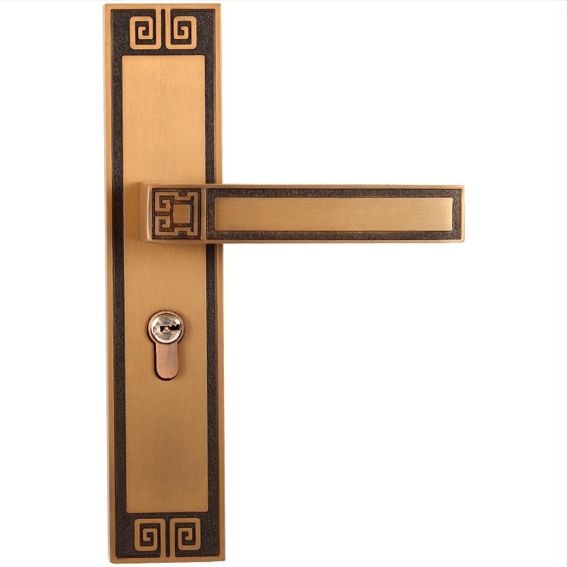 Beltéri ajtókhoz való kilincs-zár, univerzális, cinkötvözet, modell X9898, új kínai stílus