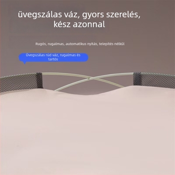 Ágyhoz való szúnyogháló, mongol jurta stílus, telepítés nélkül, összecsukható, dupla ajtó, üvegszálas kivitel