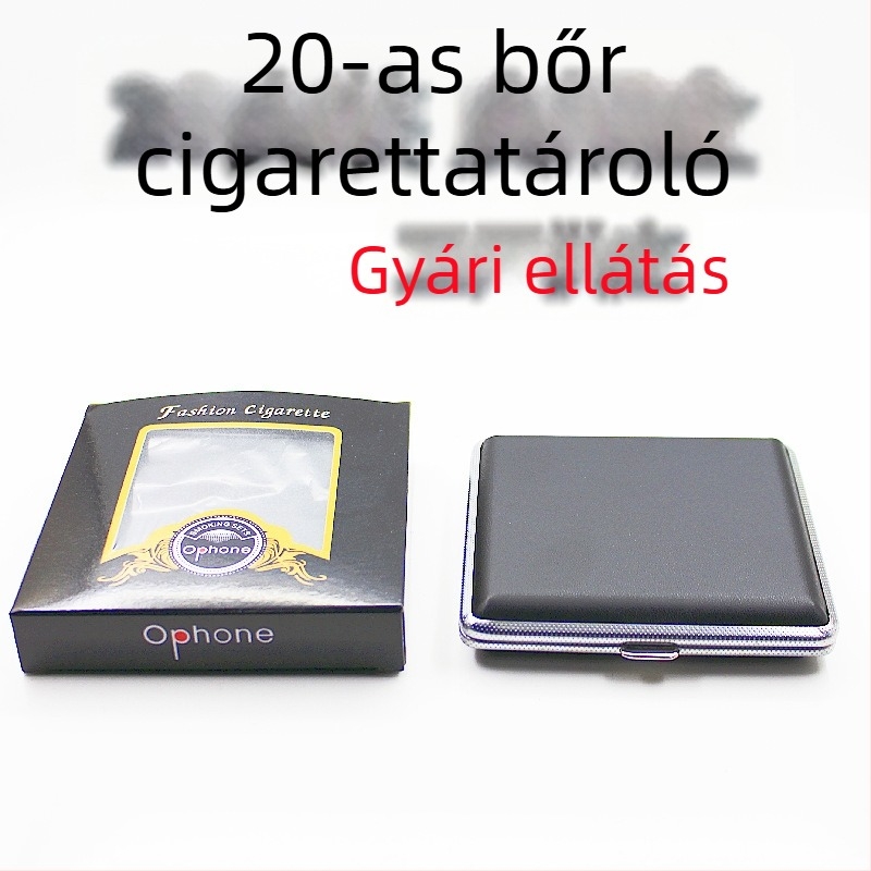 Water ice márkájú fém cigarettatartó, nyomtatott logóval, 300 darabos csomag, modern minimalista stílus.