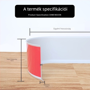 PVC öntapadós lábazati panel falra és lépcső sarokhoz, modell L100, modern minimalist stílus