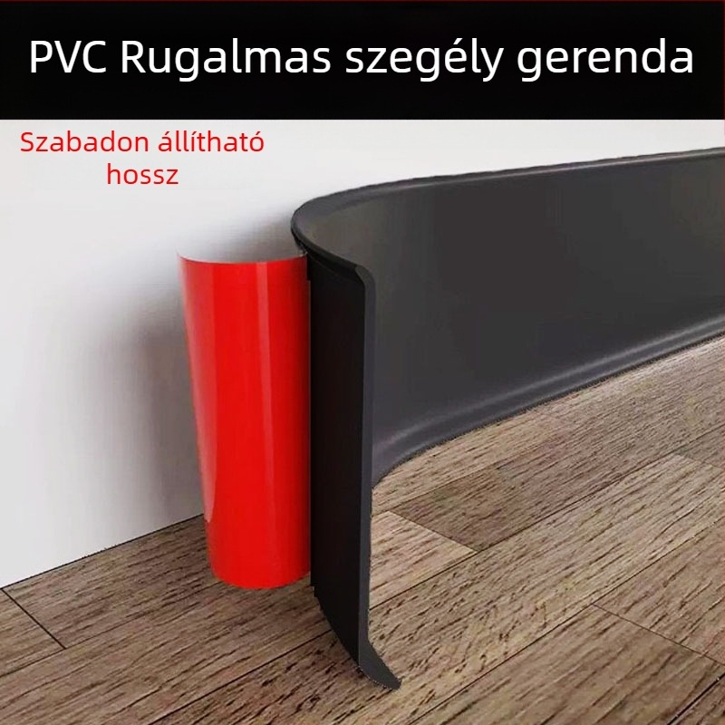 PVC öntapadós lábazati panel falra és lépcső sarokhoz, modell L100, modern minimalist stílus