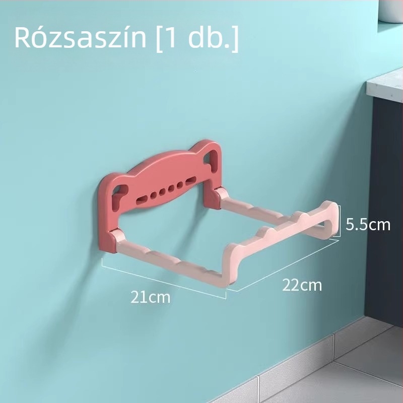 Mingtong teleszkópos mosdóállvány vákuumos rögzítéssel, falra szerelhető, fúrás nélkül, műanyag, 3 kg teherbírás, 1 szint, modern stílus