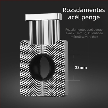 Honesty szivarvágó – V-alakú penge, rozsdamentes acél, elektroplatált felület, kézzel készített