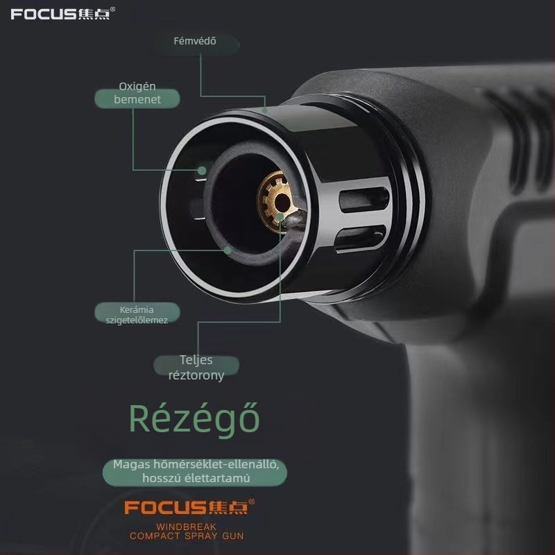 Moxibuzióhoz és szivarhoz használható gyújtó, szélálló, újratölthető butánnal, műanyag test, aromaterápiához kompatibilis