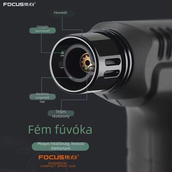 Moxibustion öngyújtó – Műanyag test, Újra feltölthető butános öngyújtó, Szélálló, Xia feng