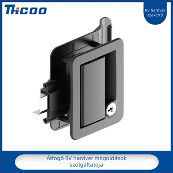 RV ajtózár, cink ötvözet, beépített szerelés, modell A7902-1112, kulcs nélküli