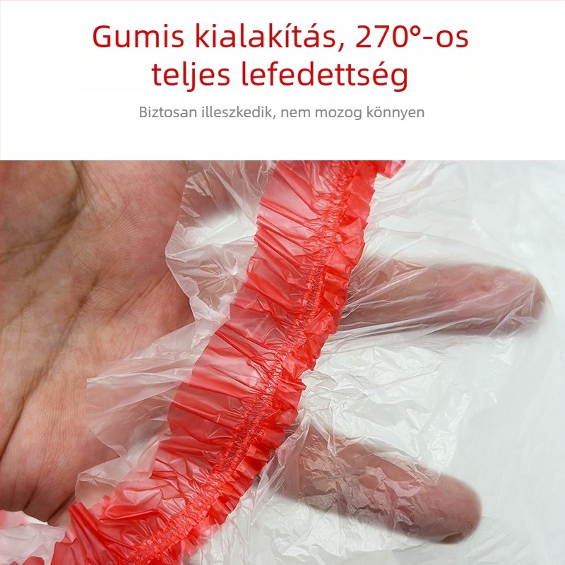 Egyszer használatos műanyag porvédő huzat az ágyhoz – kör alakú, átlátszó, bútorok védelmére