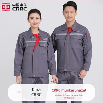 Shengdelong Férfi Mechanikus Munkaruházati Készlet Fényvisszaverő Részletekkel, Pamutkeverék, Tavasz–Ősz, Gyári Műhely